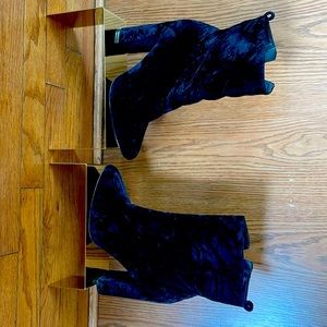 A Shoe Dazzle Black suede bootie/boot.